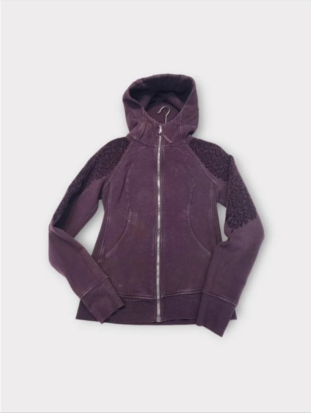 Size 6 - Lululemon Scuba Hoodie Light Cotton Fleece (Floral Flock)